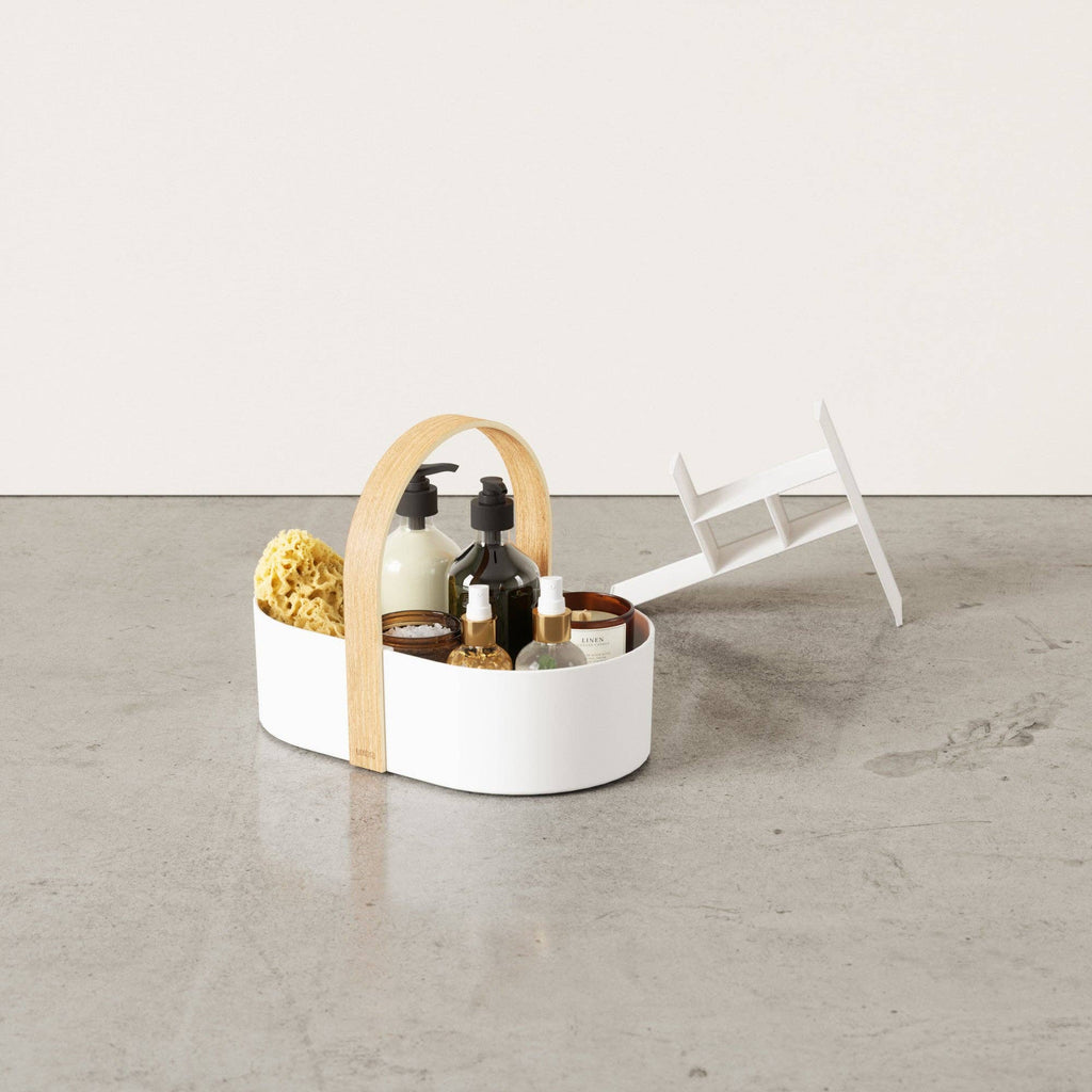 Bellwood Caddy: White-Natural