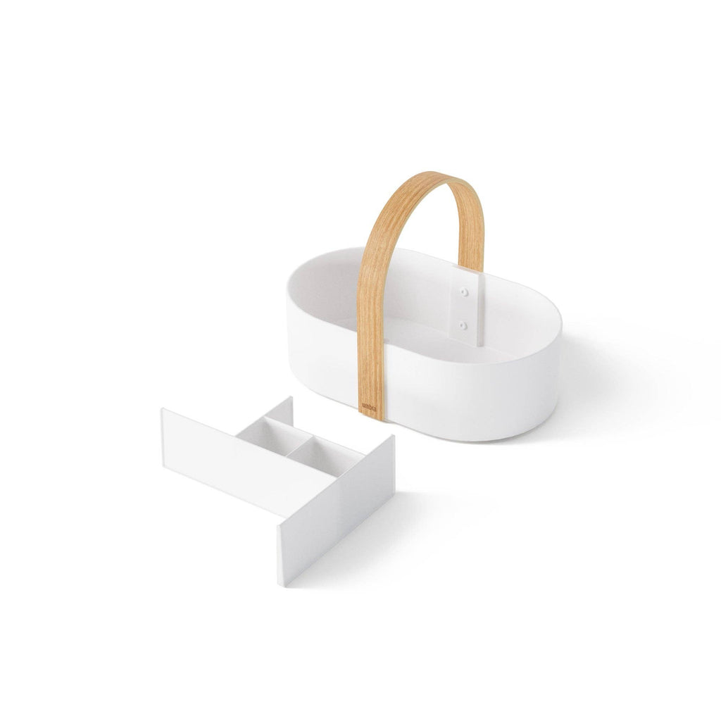 Bellwood Caddy: White-Natural