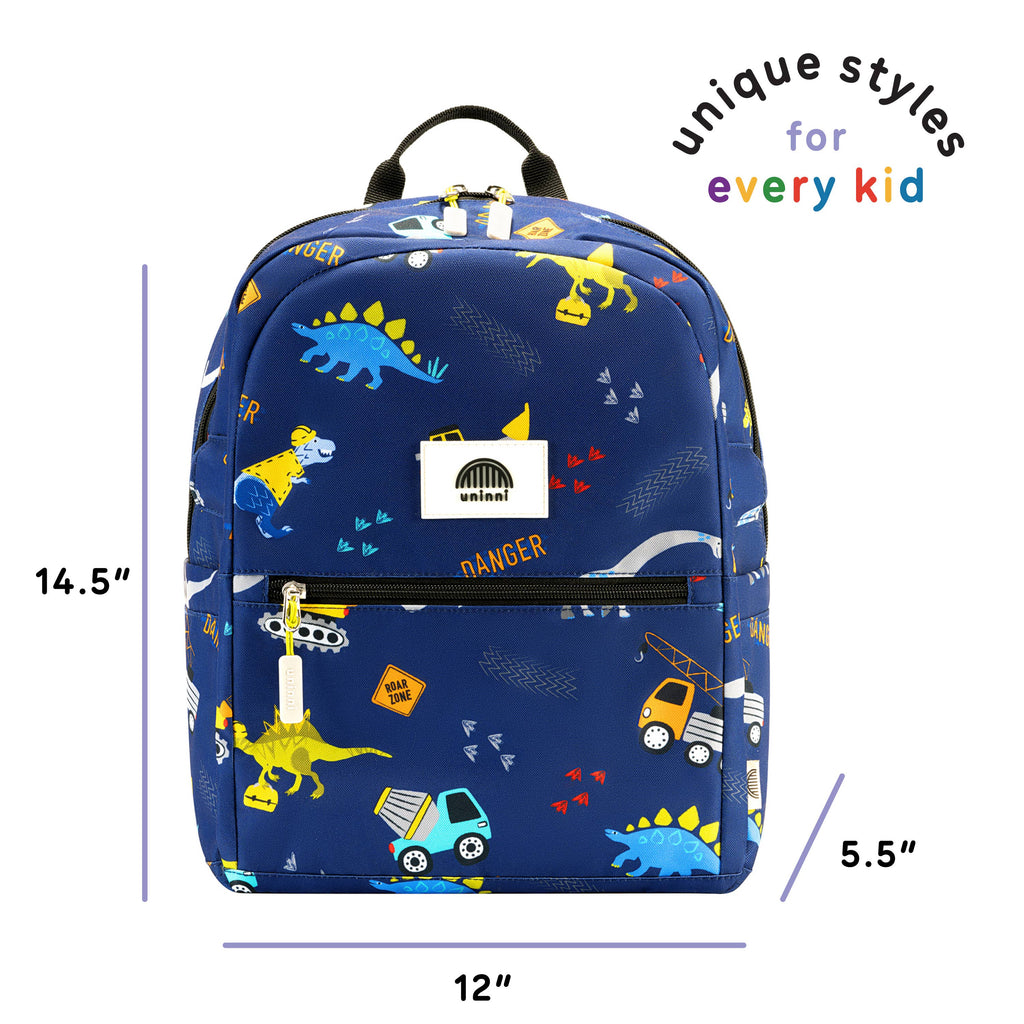 Ethan Backpack-Blue Dinosaur