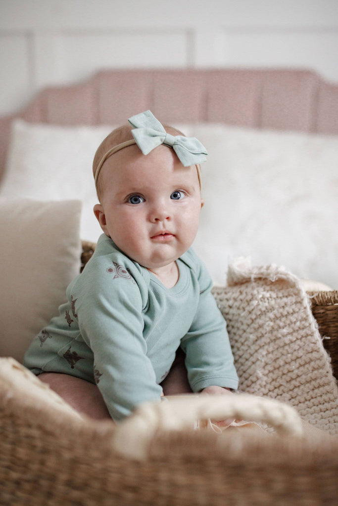 HAWKSBILL: Organic Onesie/Bodysuit- Turtle print