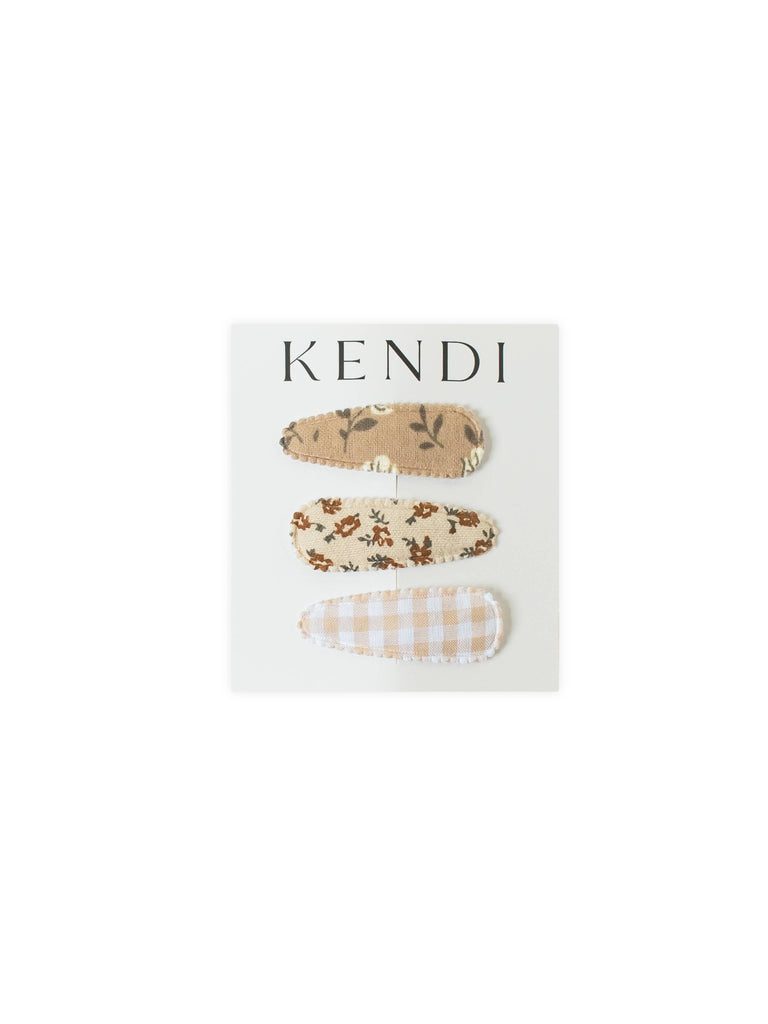 KENDI Clips 3 Pack - Tan