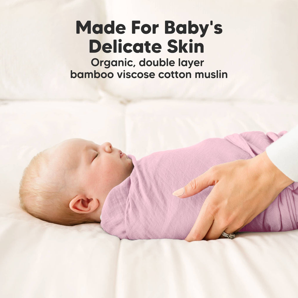 KeaBabies Lumi Muslin Swaddle Blankets