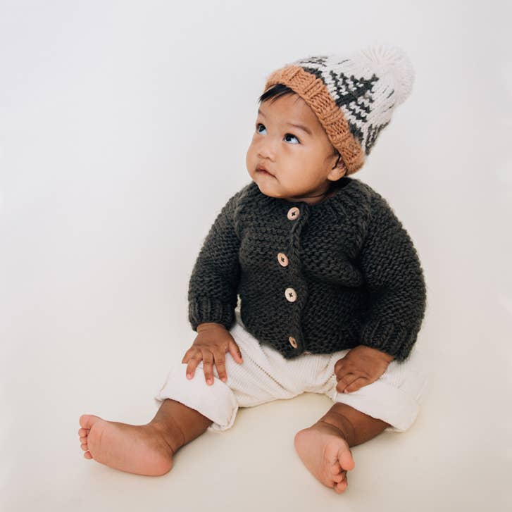 Loden Garter Stitch Cardigan Sweater Baby & Toddler: 18-24 months
