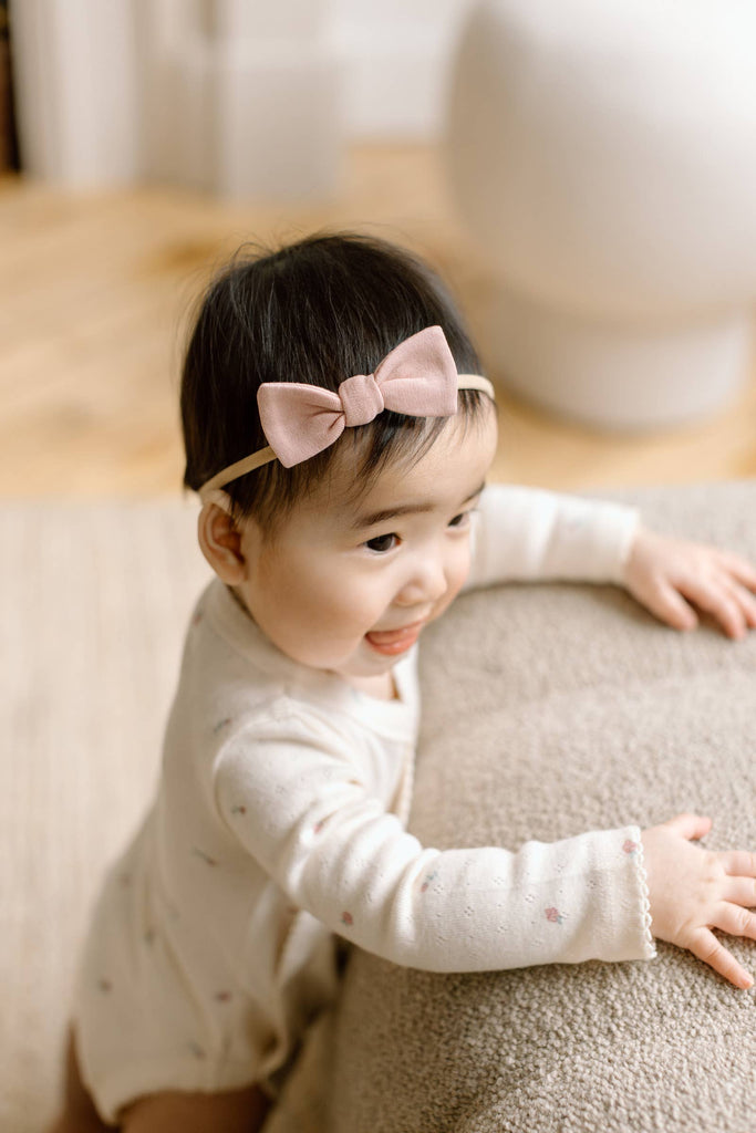 Dainty Bow Headband - Ballet