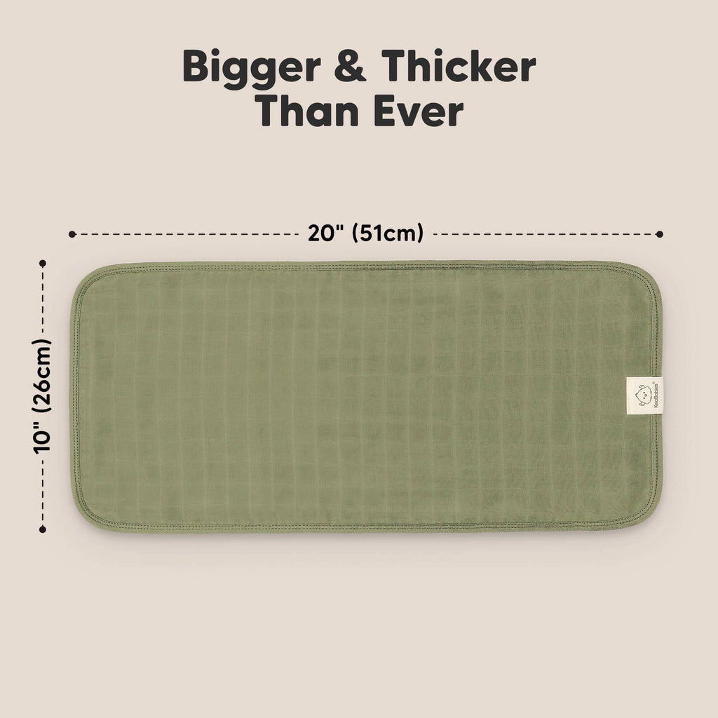 KeaBabies 5pk Lumi Muslin Burp Cloths for Baby Boys, Girls