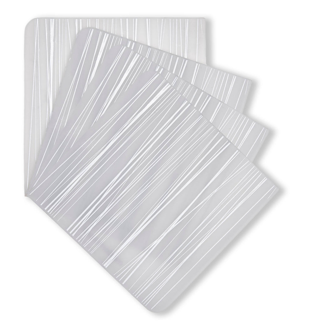 Coasters: Stream - Silver Set of 4