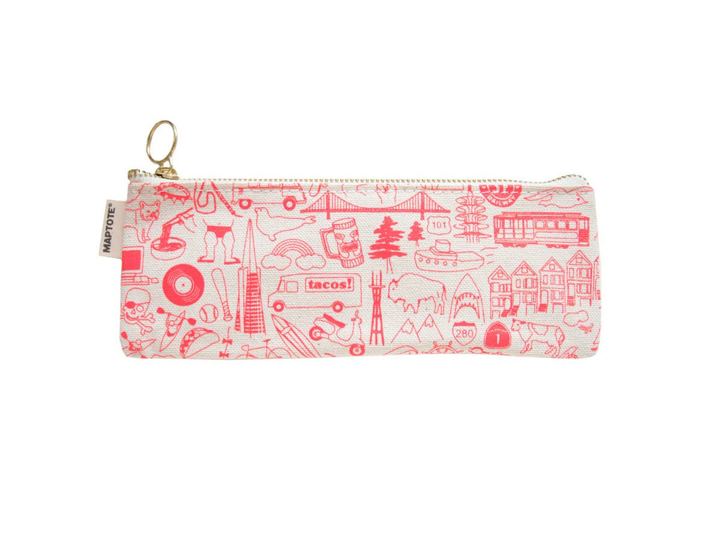 San Francisco Pencil Pouch: Natural