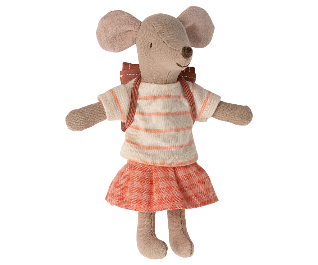 Tricycle Mouse, Big Sister - Coral