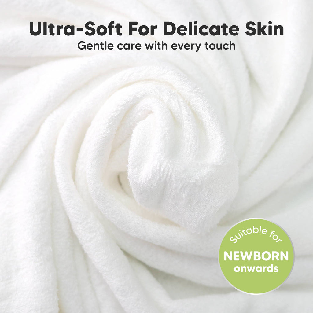 6-Pack Organic Cami Baby Washcloths for Face & Bath Towels