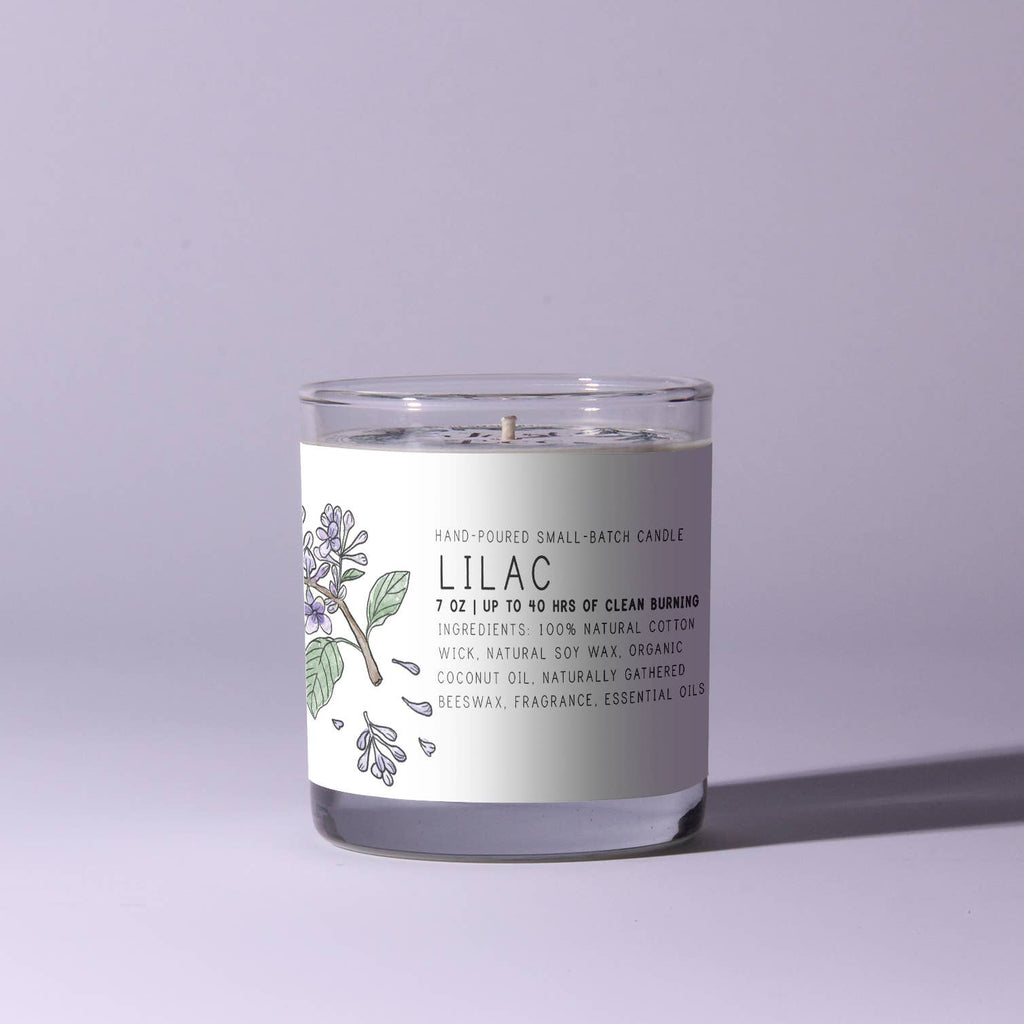 Lilac - Just Bee Candles: 3.5 oz tin (up to 20 hrs of clean burning)