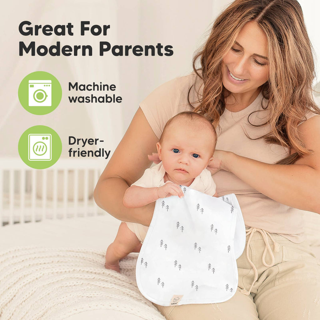 KeaBabies 5-Pack Urban Burp Cloths