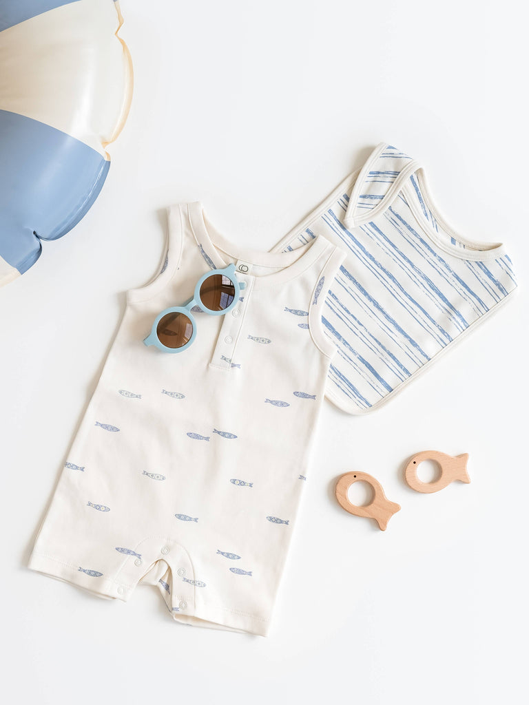 Nile Fish Romper 6-12M