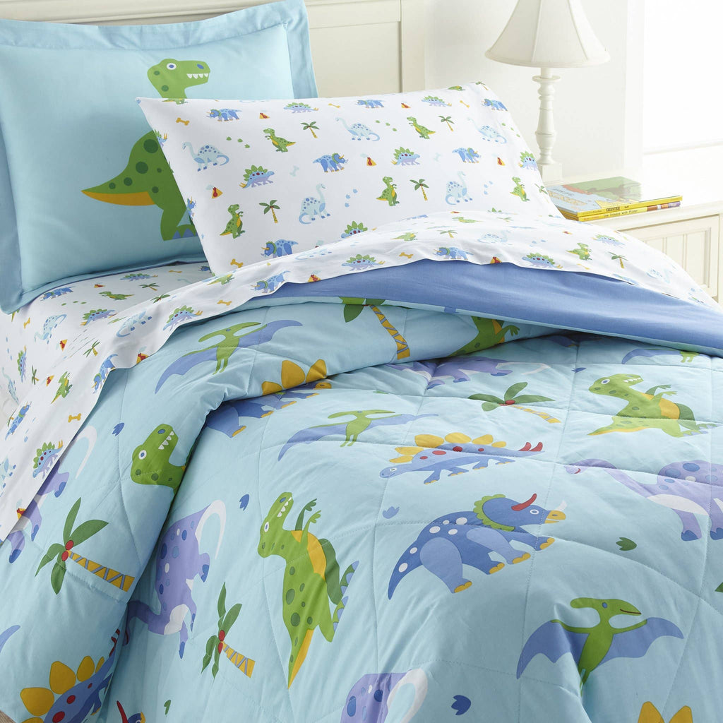 Dinosaur Land Cotton Sheet Set - Twin