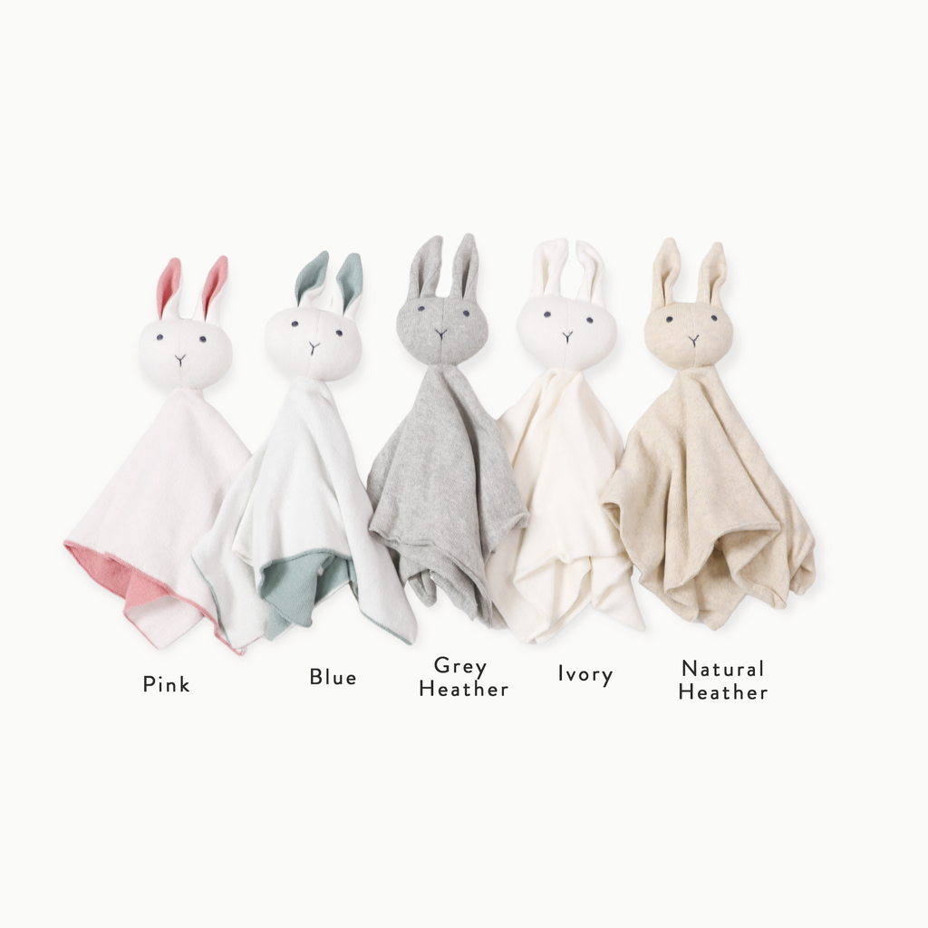Bunny-Organic Baby Lovey Grey Heather