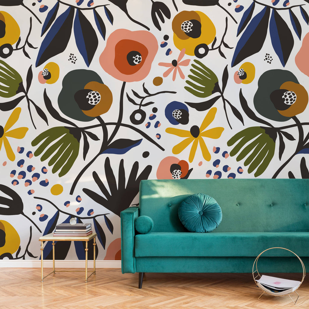 Secret Garden Peel and Stick Wallpaper Mural, 108" x 78"