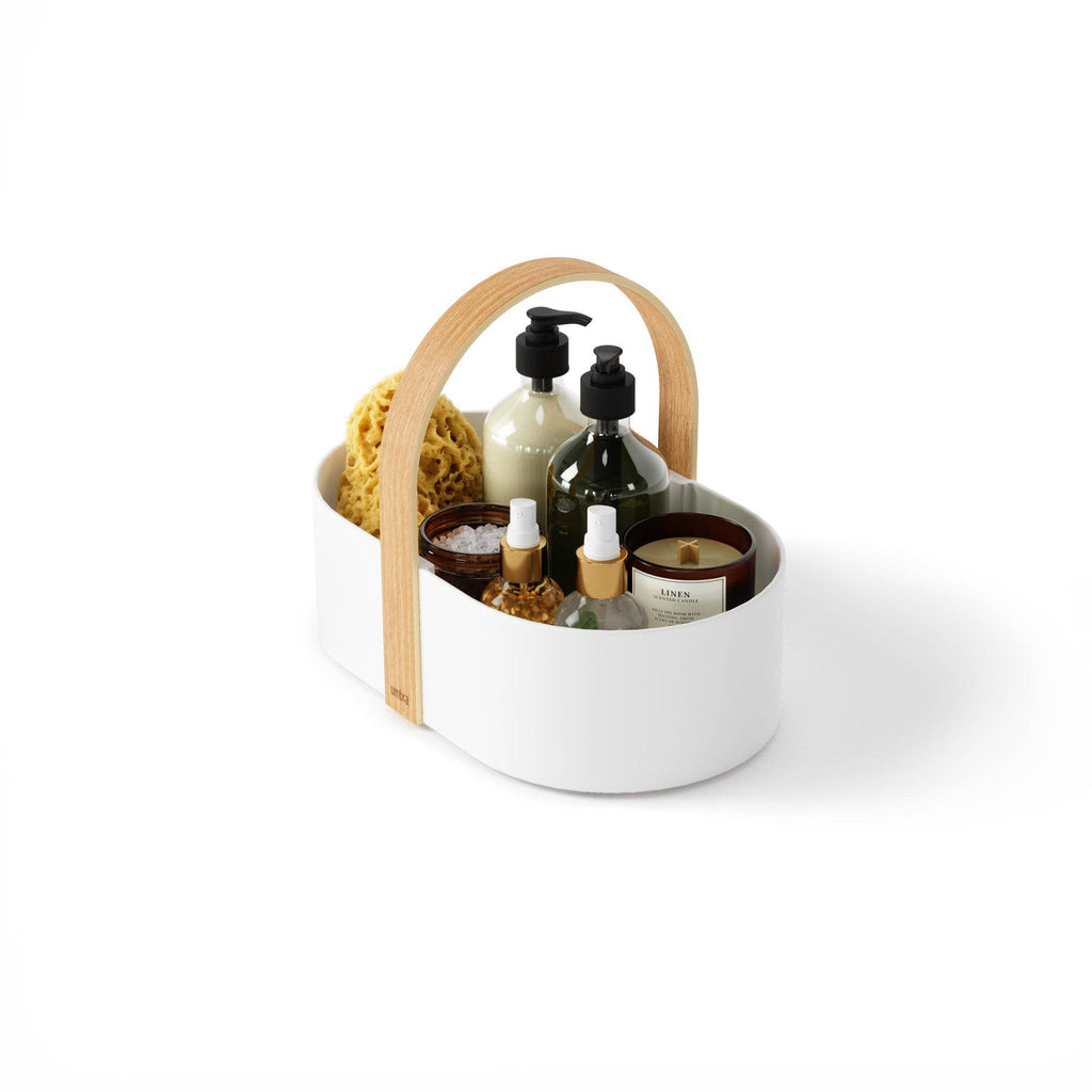 Bellwood Caddy: White-Natural