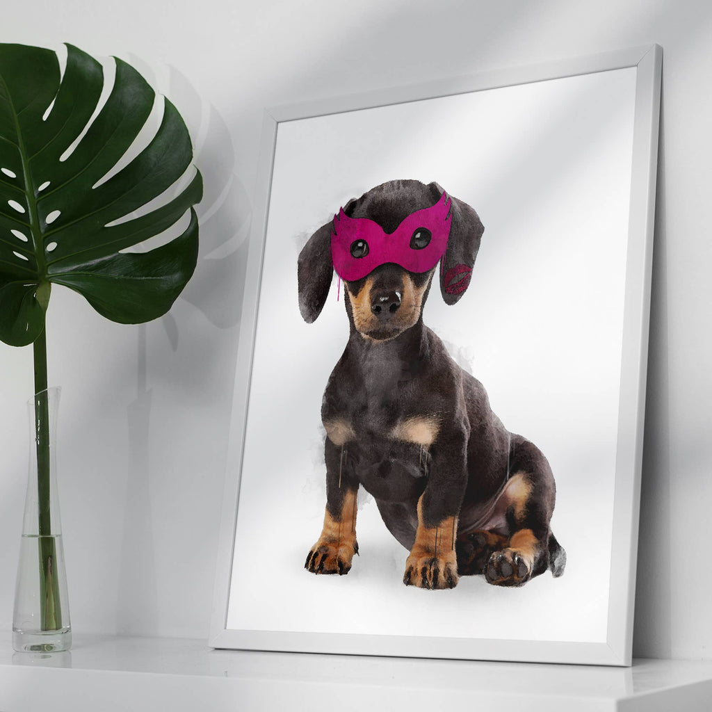 Super Sausage! Little Heroes Dachshund Animal Print