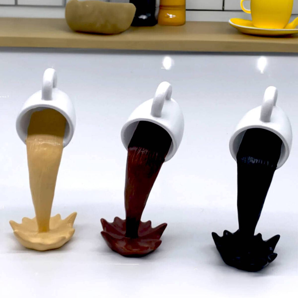 Floating Spilling Coffee Cups (3pc)