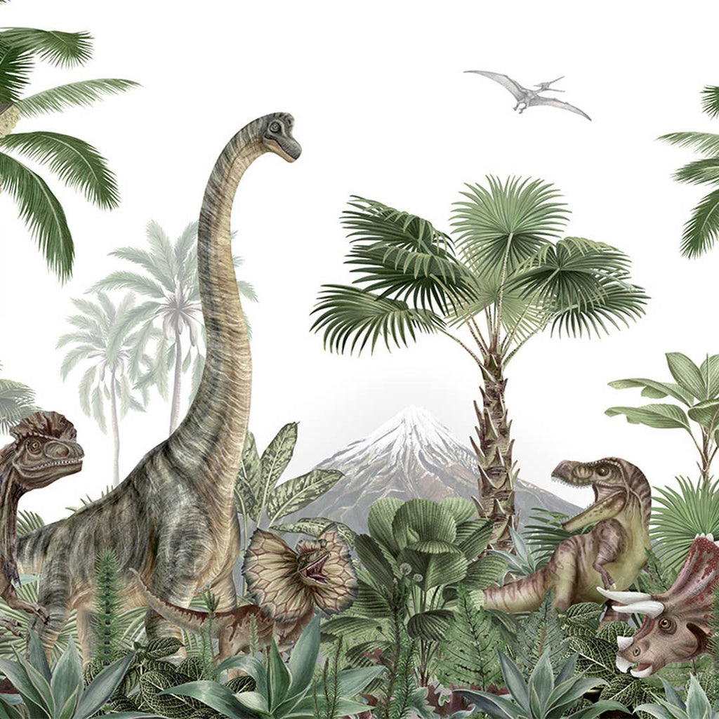 Dino Island Peel and Stick Wall Mural, 8' x 13'