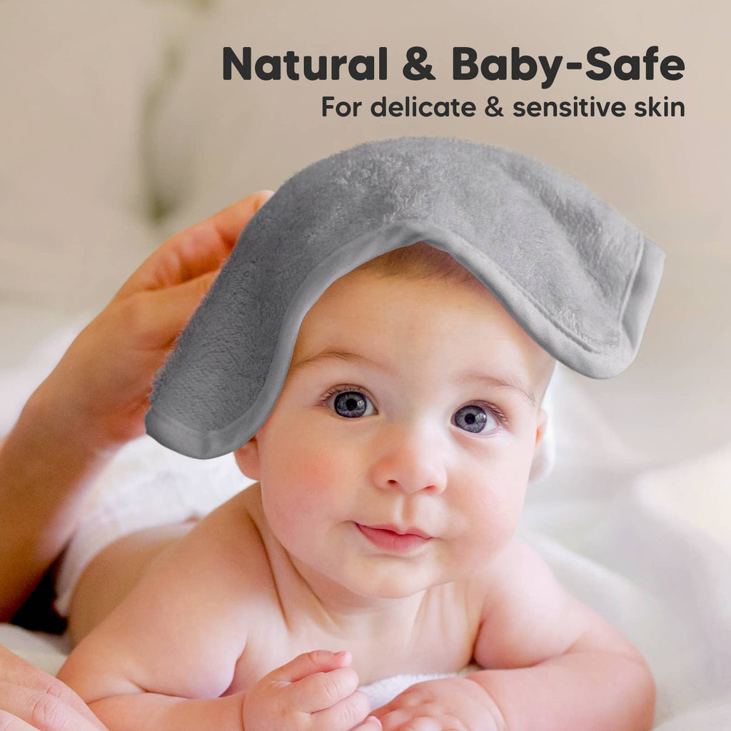 6-Pack Baby Wash Cloths: Heather