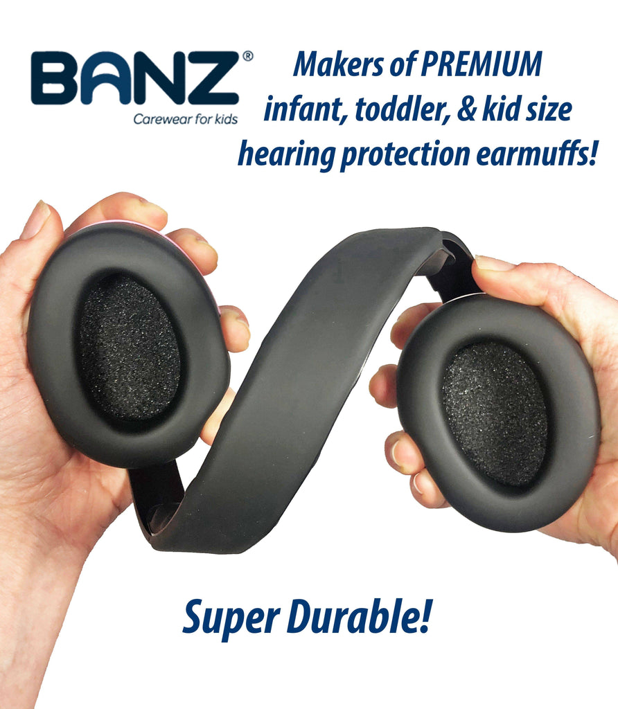 Baby Earmuffs Solids Noise Attenuation Ear Warmers for Kids: Azalea