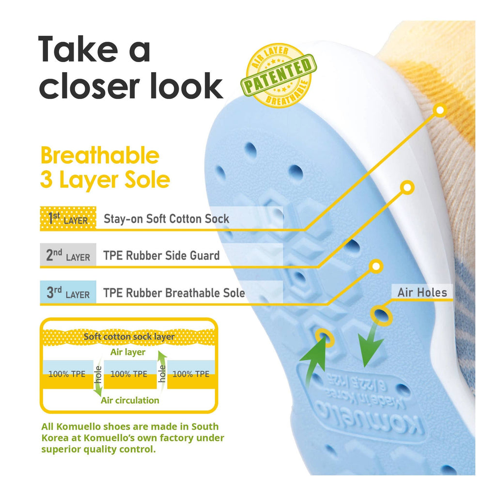 Komuello first walker baby sock shoes-Mini Bear