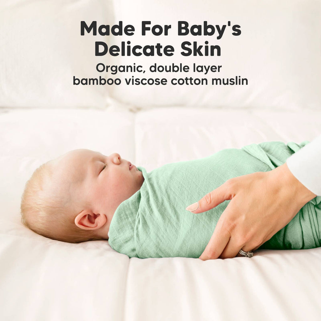 KeaBabies Lumi Muslin Swaddle Blankets