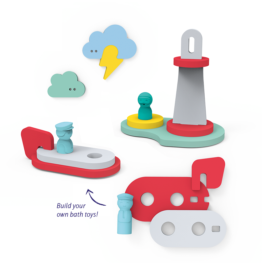 Quut Puzzle Friends - Fun in the Water
