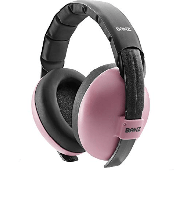 Baby Earmuffs Solids Noise Attenuation Ear Warmers for Kids: Azalea