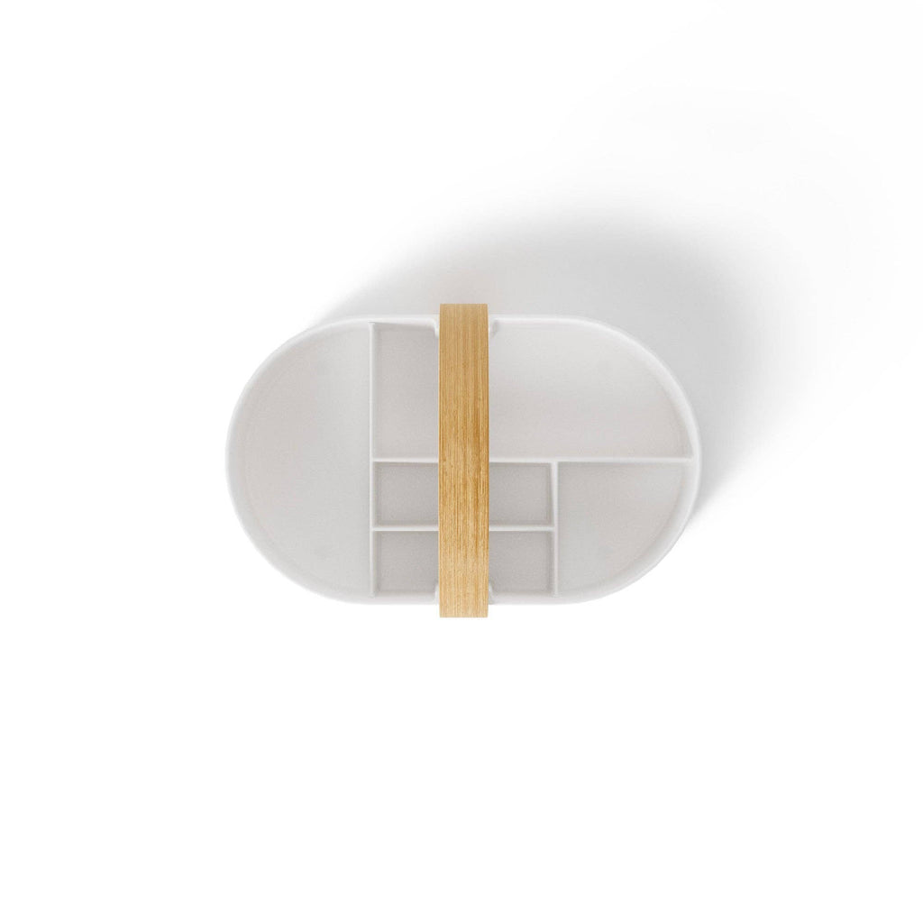 Bellwood Caddy: White-Natural