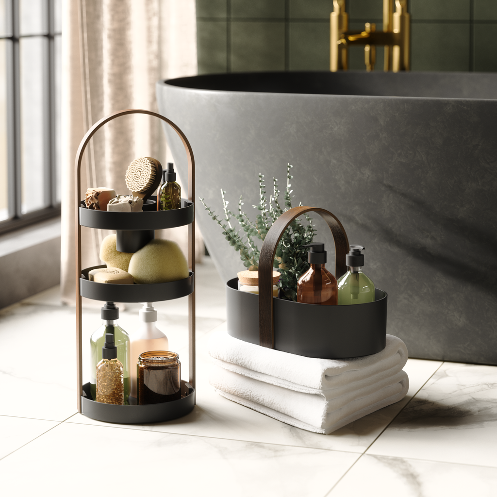 Bellwood Caddy: White-Natural