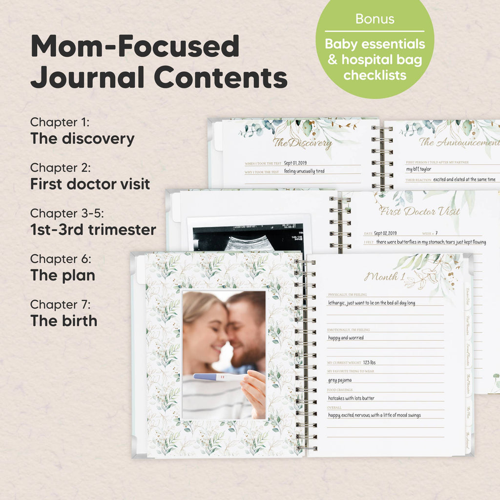 Pregnancy Journal (Frost) KeaBabies Inspire