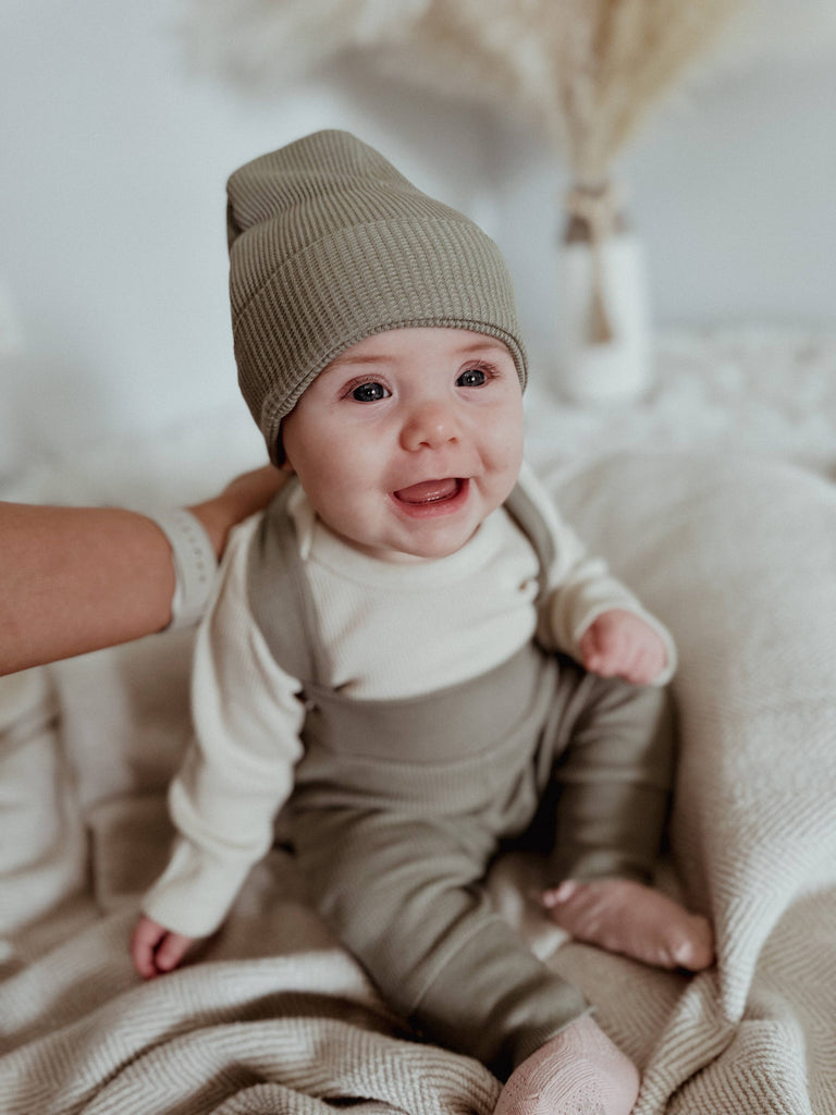 SALUT: Organic Waffle onesie (Natural)