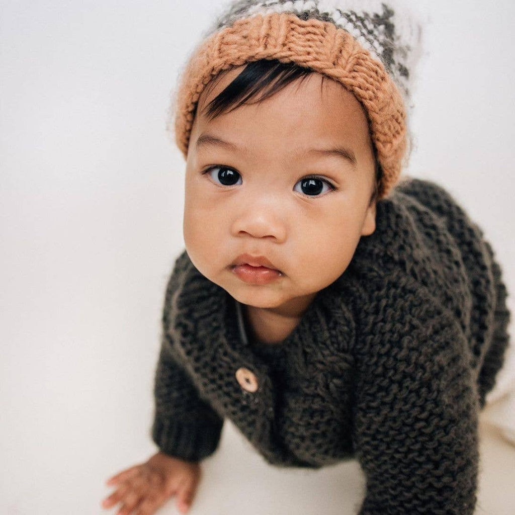 Loden Garter Stitch Cardigan Sweater Baby & Toddler: 12-18 months