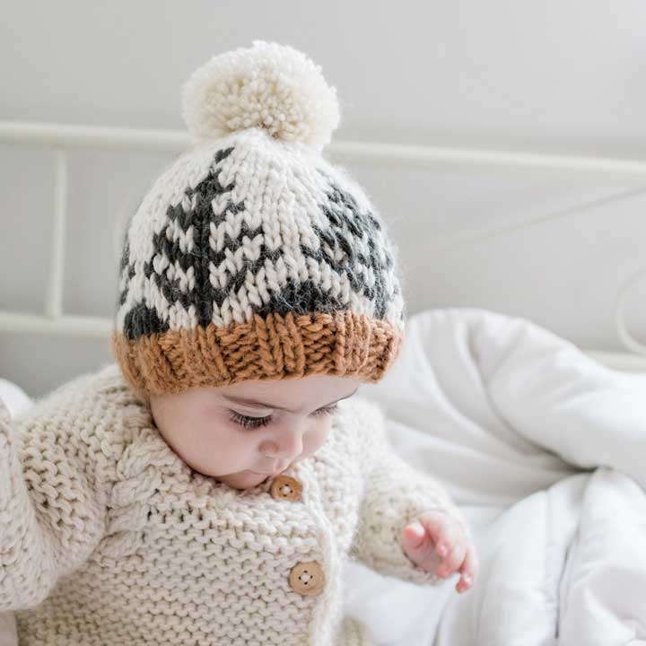 Forest Knit Beanie Hat Baby & Kids: XS (newborn)