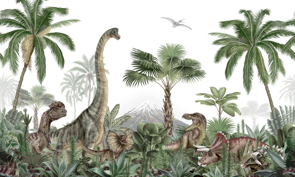 Dino Island Peel and Stick Wall Mural, 8' x 13'