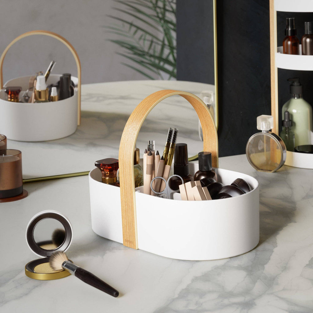 Bellwood Caddy: White-Natural