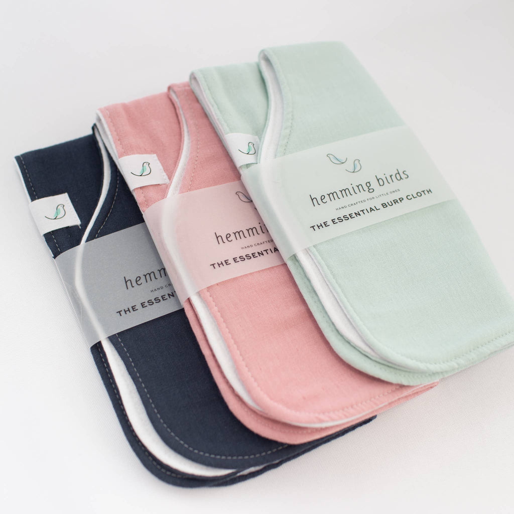The Essential Burp Cloth - Peony