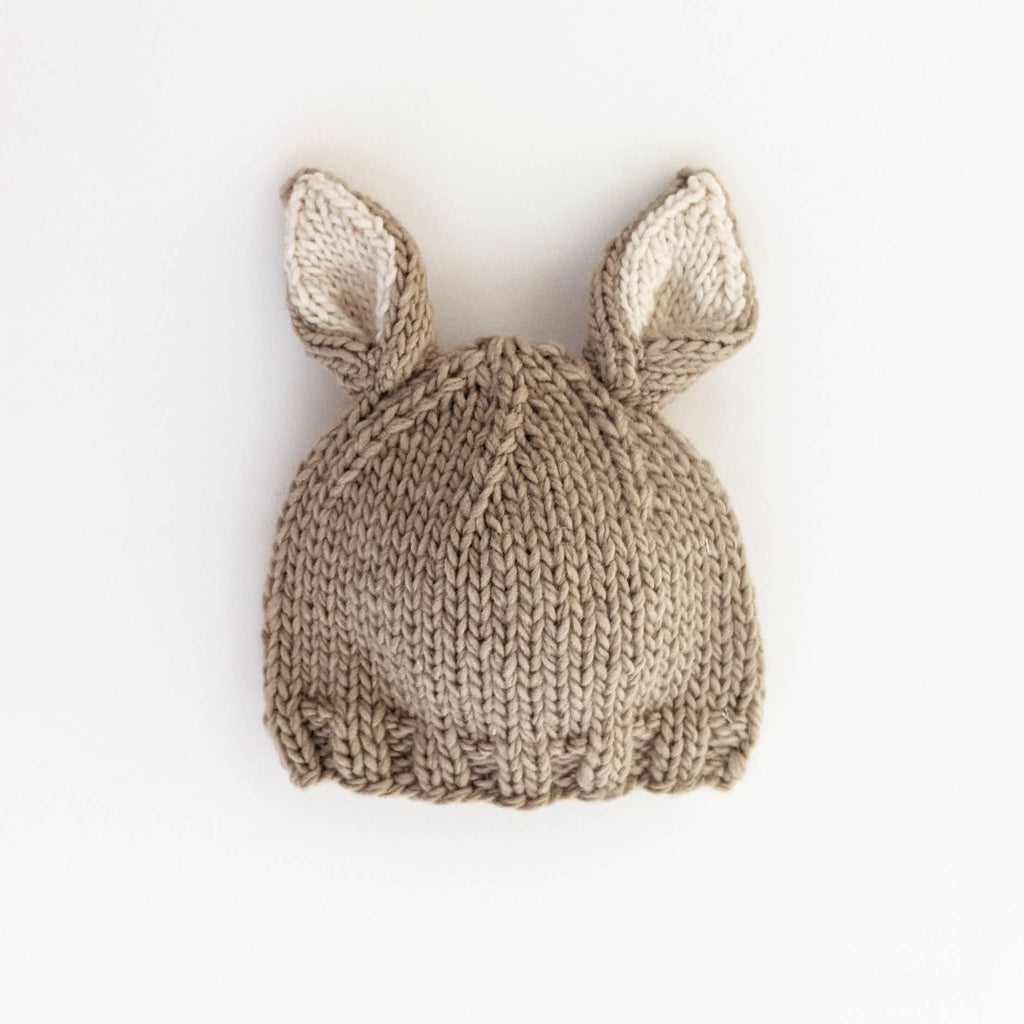 Bunny Ears Pebble Beanie Hat Baby & Kids: X-Small (newborn)