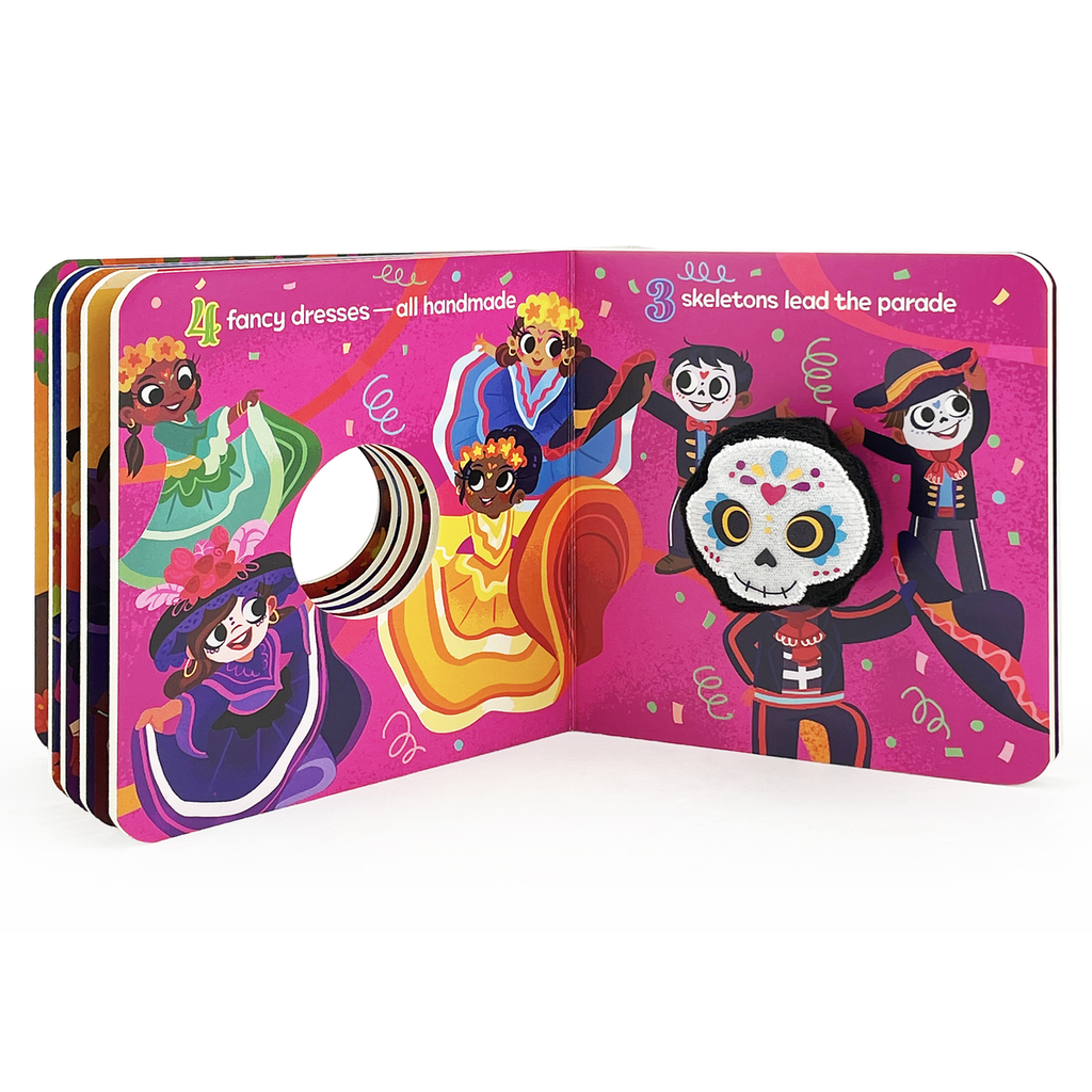 Día De Los Muertos Day of The Dead Finger Puppet Board Book