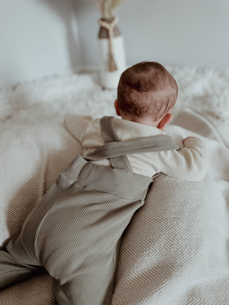 SALUT: Organic Waffle onesie (Natural)