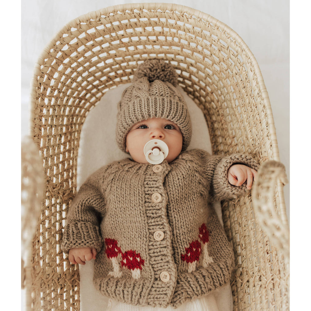 Mushroom Pebble Cardigan Sweater Baby & Toddler: 12-18 months