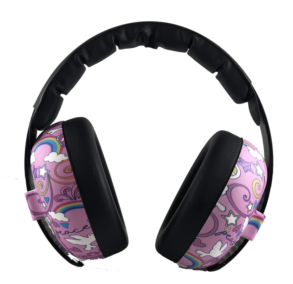 Baby Earmuffs Prints Noise Attenuation Wide Headphones: Baseball