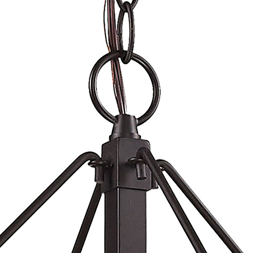 Diffusion 4-Lght Chandelier w/Organza & Mercury Glss 57027/4