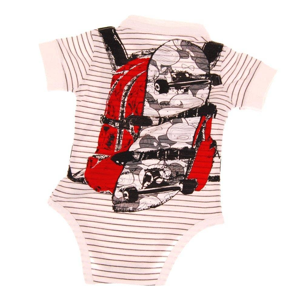 Skater Backpack Henley Bodysuit