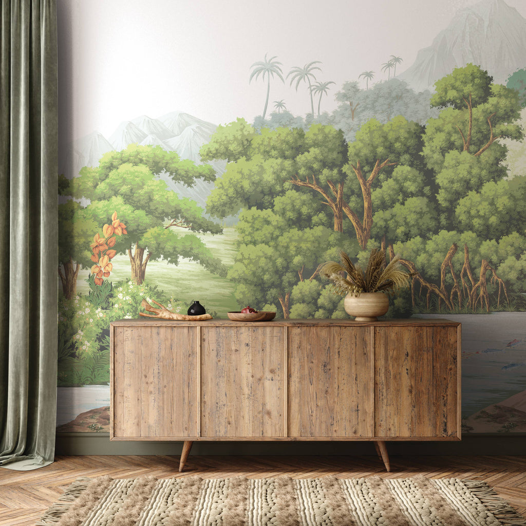 Utopia Peel and Stick Wallpaper Mural, 108" x 156"