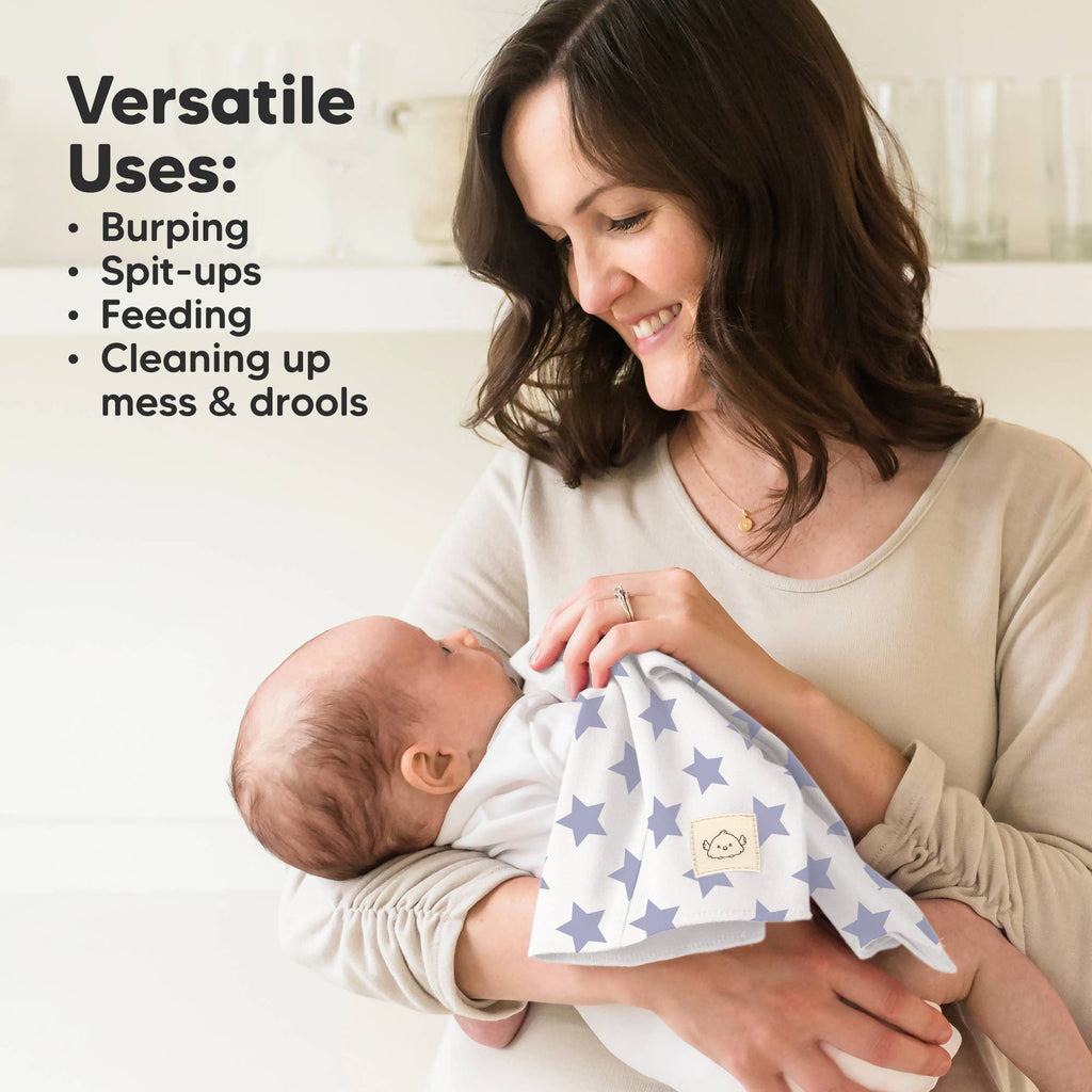 KeaBabies 6-Pack Shea Burp Cloths: Constellation