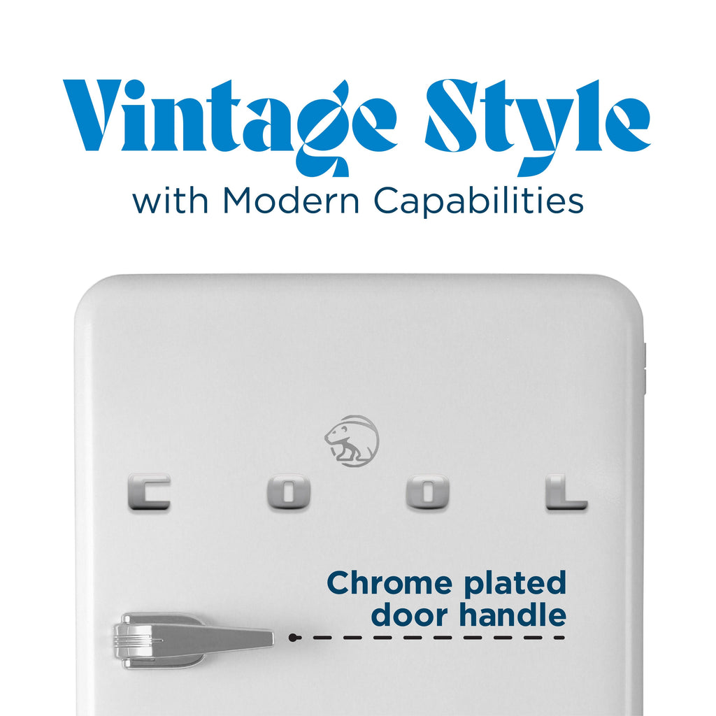 Commercial Cool Retro Refrigerator 3.2 Cu. Ft., White