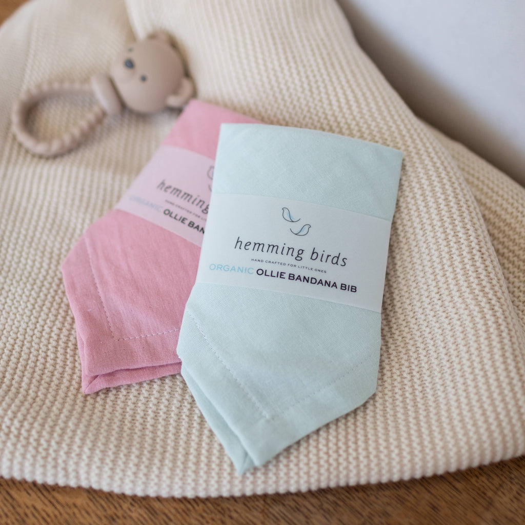 ORGANIC Ollie Bandana Bib - Seamist