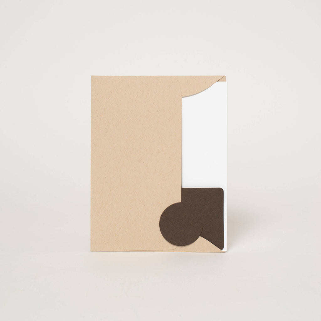 Christmas Cottages Letterpress Greeting Card by Phoebe Wahl